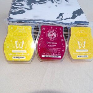Scentsy Wax Bars - Spiced Berries, Coconut Lemongrass, Peach and White Amber
